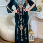 القفطان الأزرق الملكي (قطيفة) 👑💙