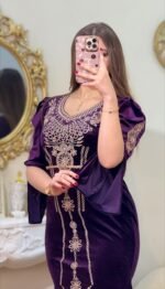 ⁦القفطان الأزرق الملكي (قطيفة) 👑💙⁩ - الصورة ⁦6⁩