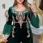 القفطان الأزرق الملكي (قطيفة) 👑💙