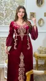 ⁦القفطان الأزرق الملكي (قطيفة) 👑💙⁩ - الصورة ⁦2⁩