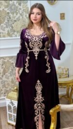 ⁦القفطان الأزرق الملكي (قطيفة) 👑💙⁩ - الصورة ⁦8⁩